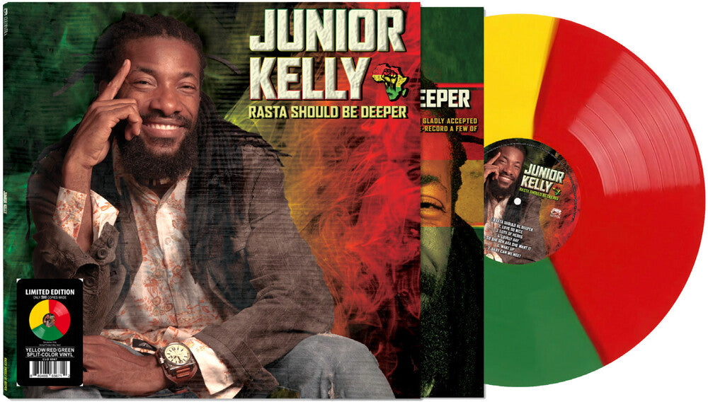 Junior Kelly- Rasta Should Be Deeper [YELLOW/GREEN/RED SPLIT LP] { VINYL LP }