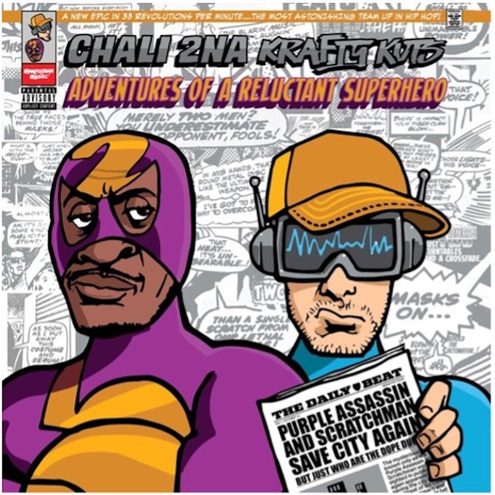Chali 2na / Krafty Kuts- Adventures Of A Reluctant Superhero [Indie Exclusive] [Colored Vinyl] { VINYL LP }