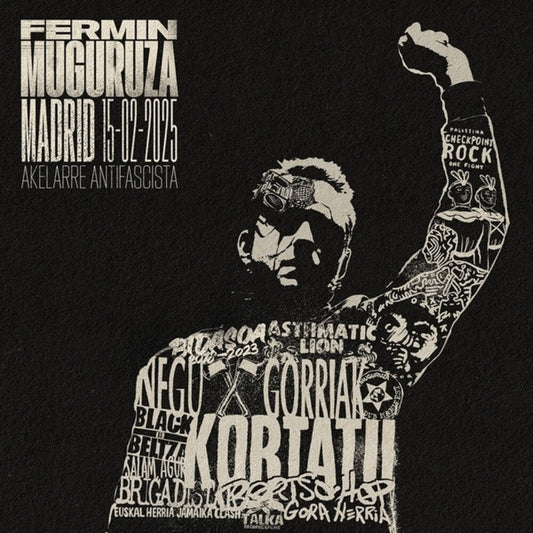 Fermin Muguruza- Madrid 15-02-2025: Akelarre Antifacista { VINYL LP }