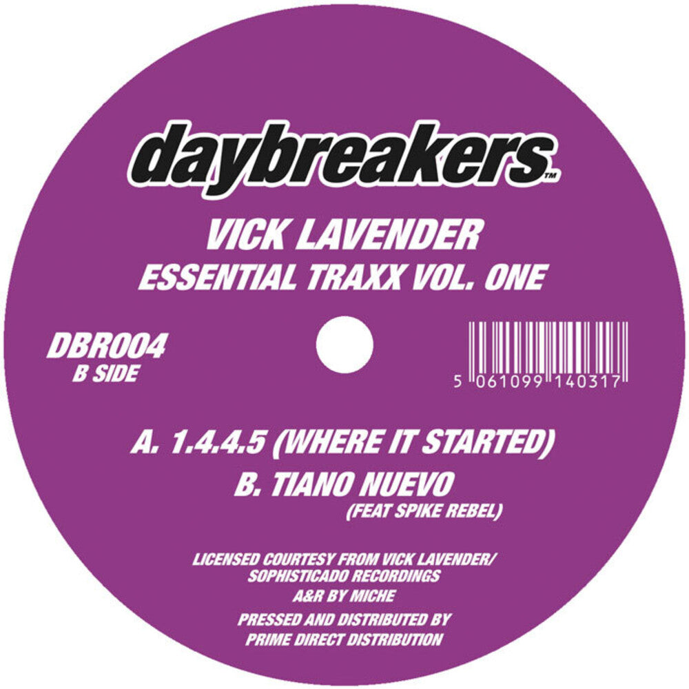 Vick Lavender- Essential Traxx Vol. 1 { VINYL LP }