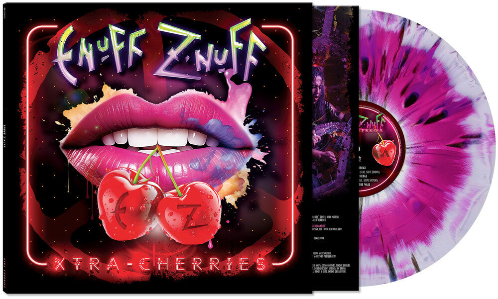 Enuff Z'Nuff- Xtra Cherries [Black/Pink/White Splatter/Haze] { VINYL LP }
