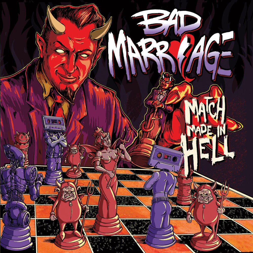 Bad Marriage- Match Made In Hell - Blood Moon [Colored Vinyl] (Gate) { VINYL LP }