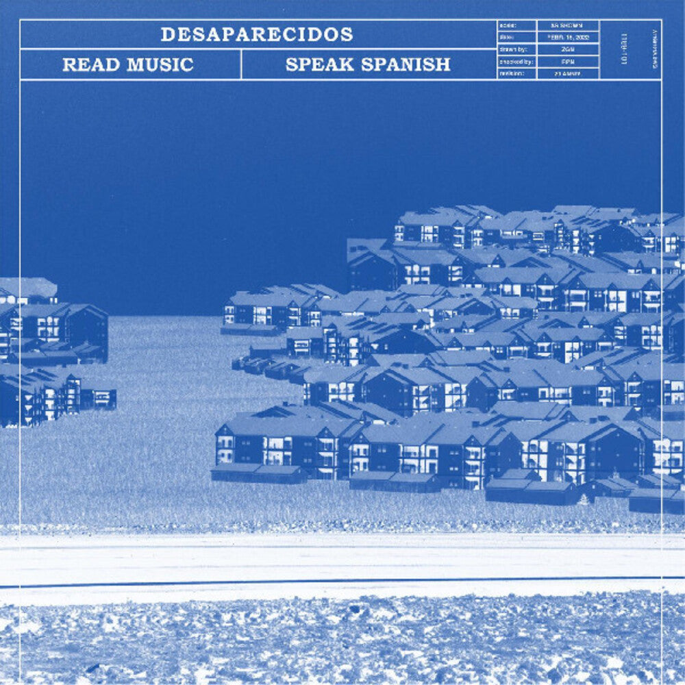 Desaparecidos (Bright Eyes)- Read Music / Speak Spanish [Light Blue, Cream, Orange Tri Color] (DAMAGED) { VINYL LP }