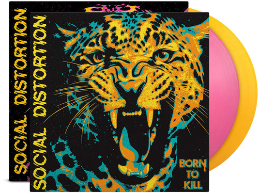 Social Distortion- Born to Kill [Indie Exclusive Pink & Yellow Vinyl with Alternative Art Print] { VINYL LP }