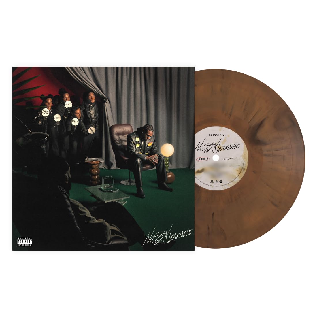 Burna Boy- No Sign Of Weakness (Brown Opaque Vinyl) { VINYL LP }