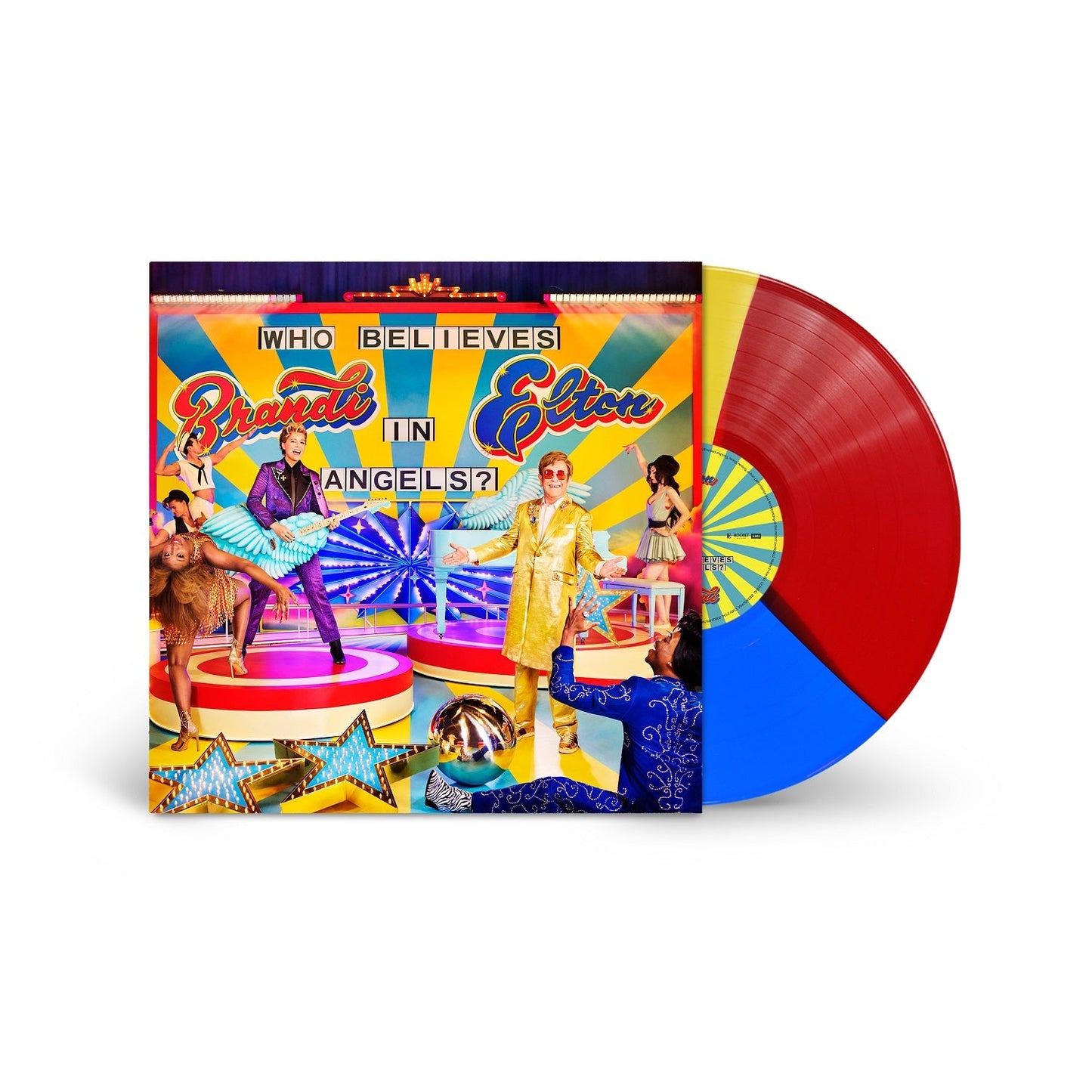 Elton John & Brandi Carlile- Who Believes in Angels? [Tri-Color LP] { VINYL LP }