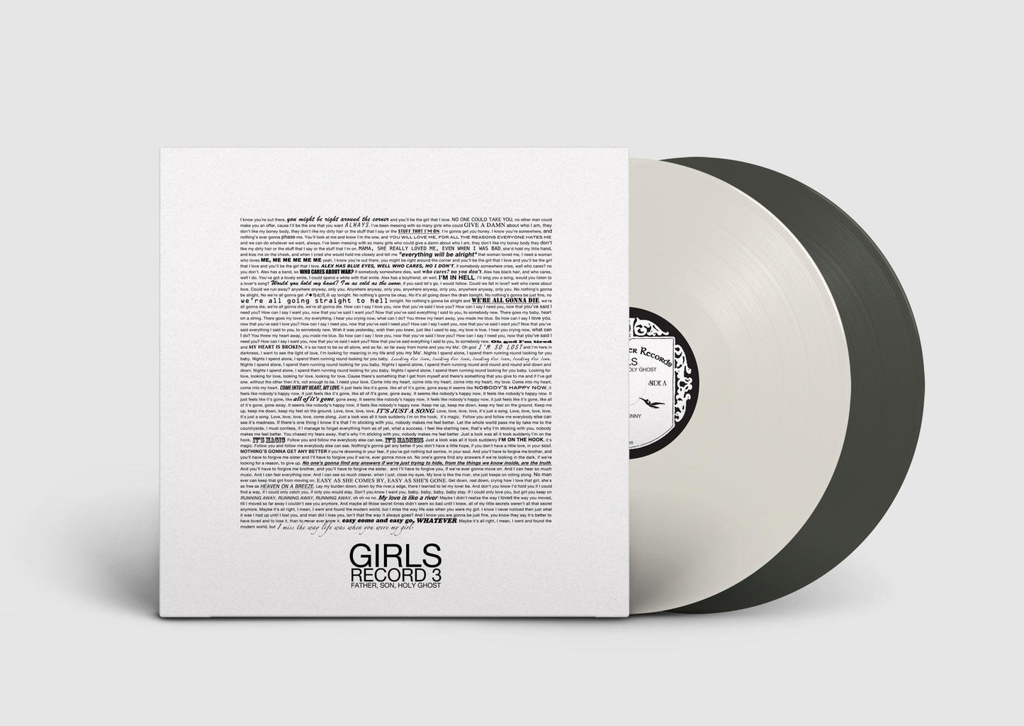 Girls- Father, Son, Holy Ghost [Milky Clear/Black Ice 2 LP] (Indie Exclusive Vinyl) { VINYL LP }
