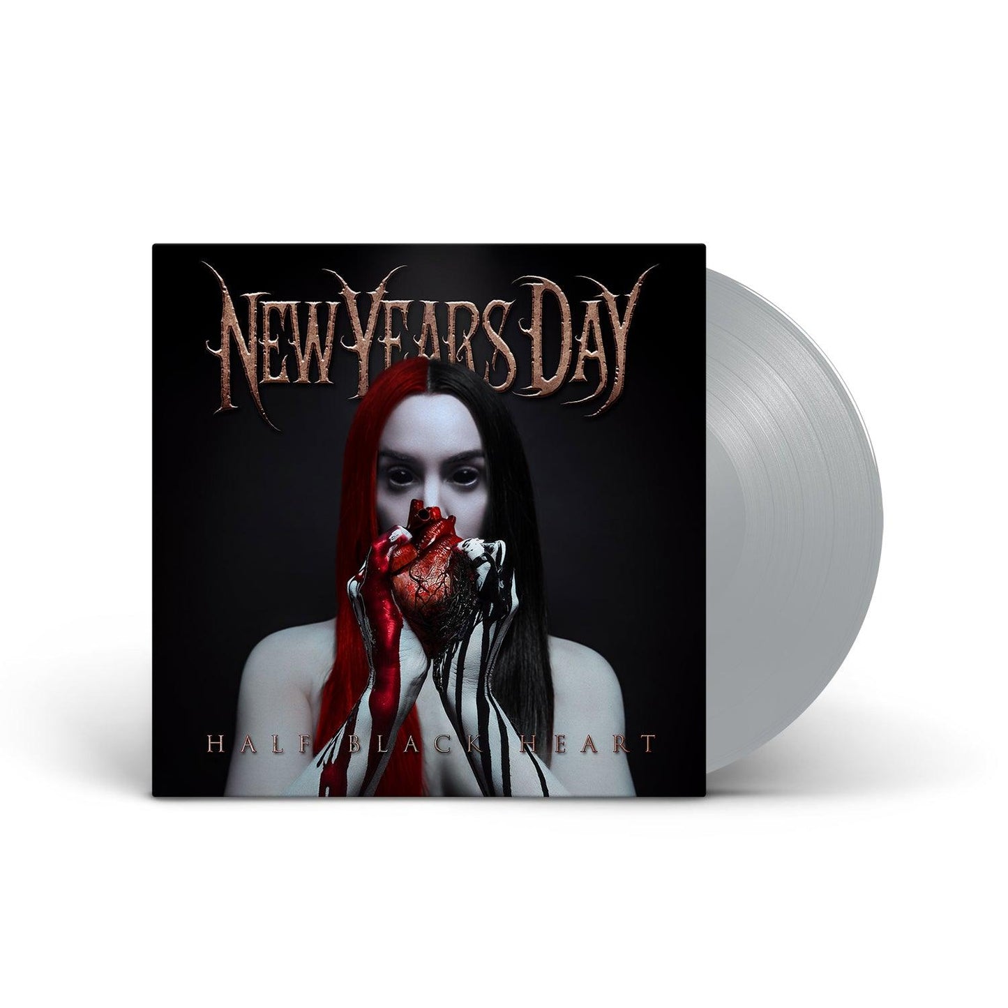 New Years Day- Half Black Heart (Silver Vinyl) { VINYL LP }