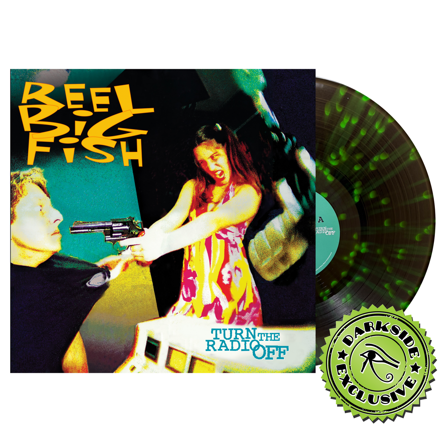 Reel Big Fish- Turn The Radio Off (Darkside Exclusive Black Ice w/ Neon Green Splatter Vinyl) { VINYL LP }