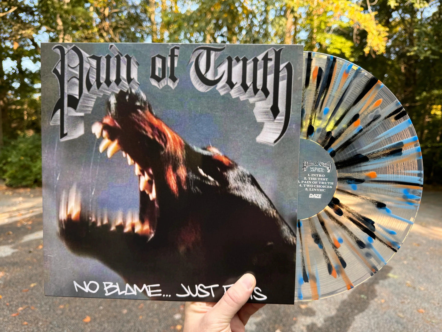 Pain of Truth- No Blame... Just Facts (Knicks/Mets Splatter) (DAZE Records) { VINYL LP }