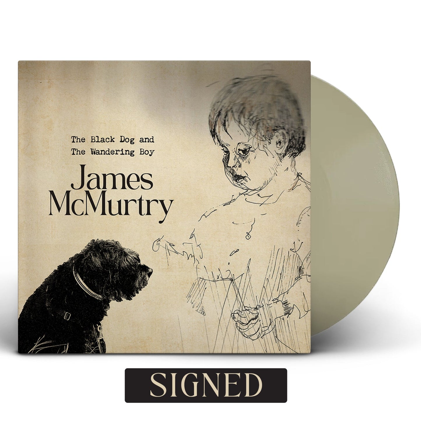 James McMurtry- The Black Dog and the Wandering Boy (Indie Exclusive Autographed Kahki Vinyl) { VINYL LP }