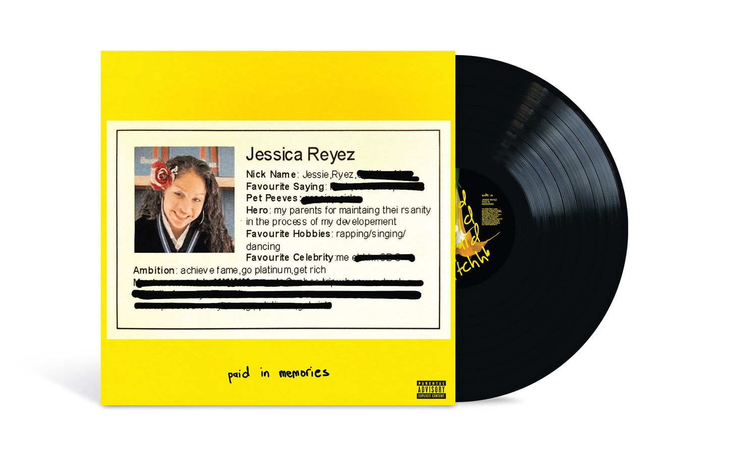 Jessie Reyez- PAID IN MEMORIES { VINYL LP }