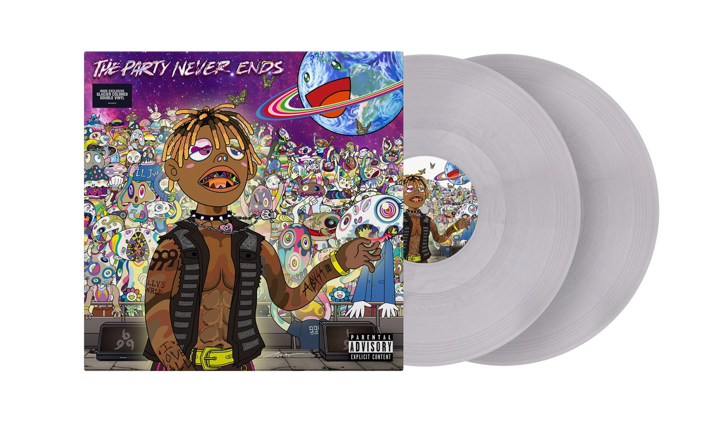 Juice Wrld- The Party Never Ends [Metallic Glacier 2 LP] (Indie Exclusive Vinyl) { VINYL LP }