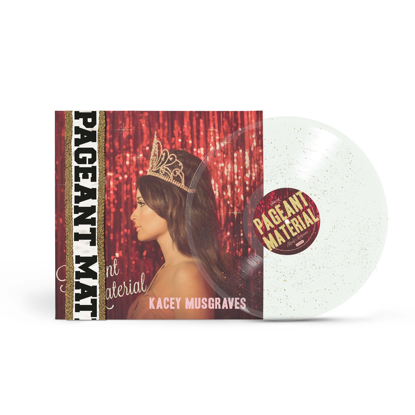 Kacey Musgraves- Pageant Material (10 Year Anniversary) [Clear Gold Glitter LP] { VINYL LP }