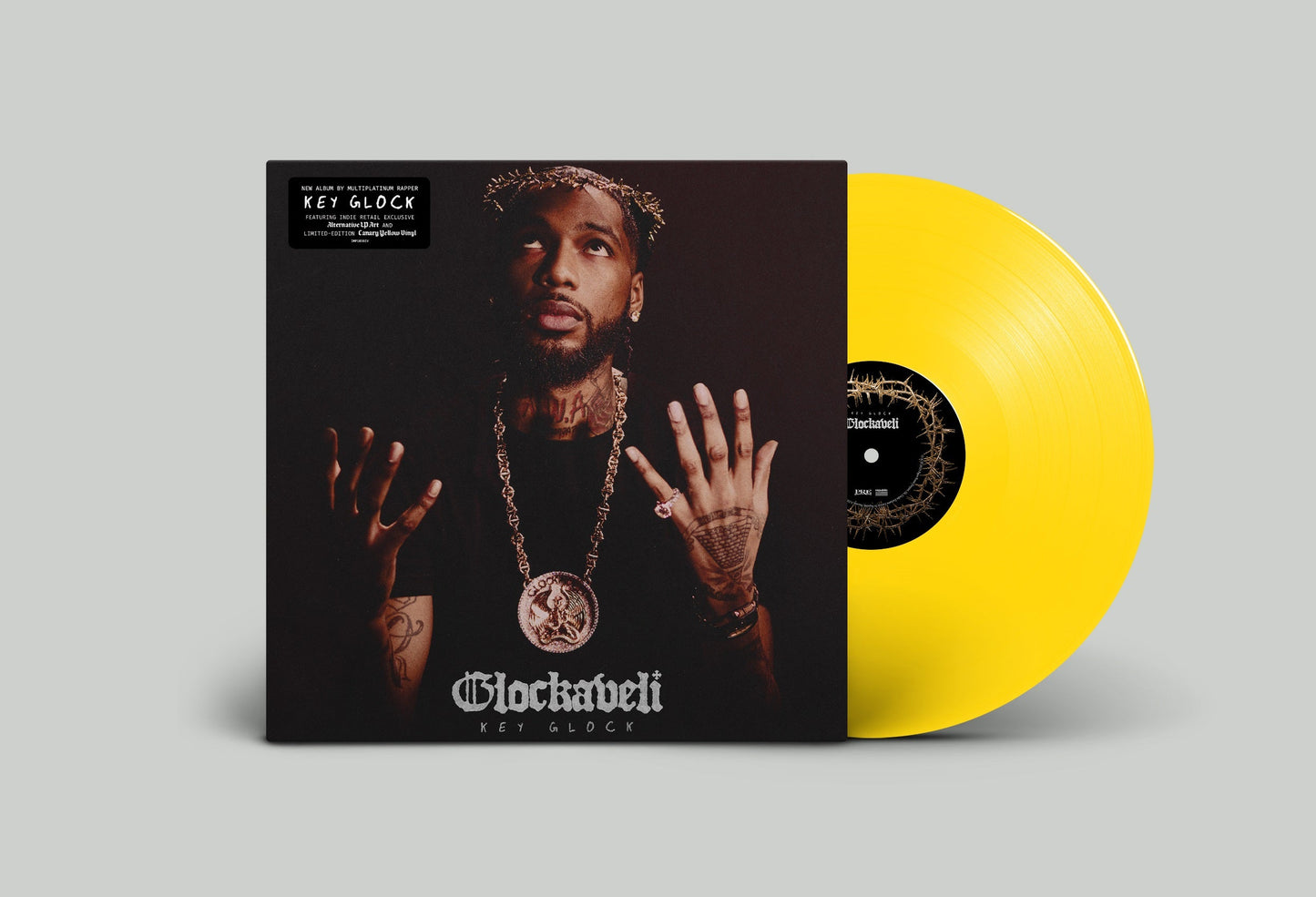 Key Glock- Glockaveli [Canary Yellow LP] [Alternate Cover] (Indie Exclusive Vinyl) (DAMAGED) { VINYL LP }