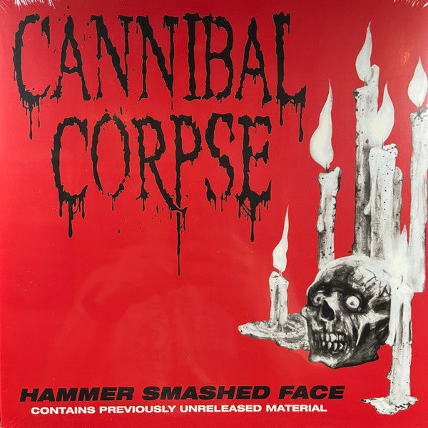 Cannibal Corpse- Hammer Smashed Face - Clear & Red Splatter Vinyl { VINYL LP }