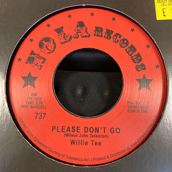 Willie Tee- Please Don't Go { VINYL LP }