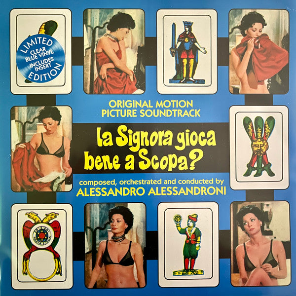 Alessandro Alessandroni- La Signora Gioca Bene A Scopa - Limited 140-Gram Transparent Blue Colored Vinyl { VINYL LP }