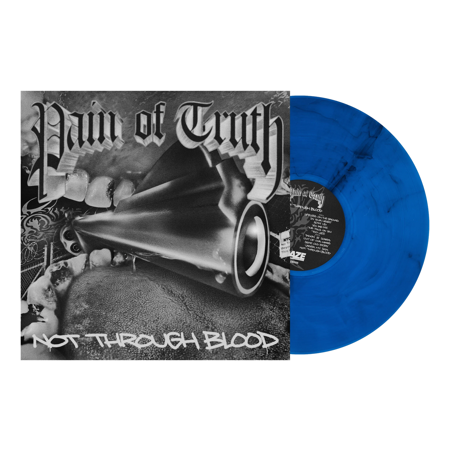 Pain Of Truth- Not Through Blood (Blue Swirl) (DAZE Records) { VINYL LP }