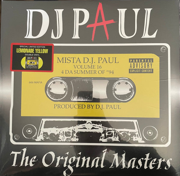DJ Paul- The Original Masters, Vol. 16 { VINYL LP }