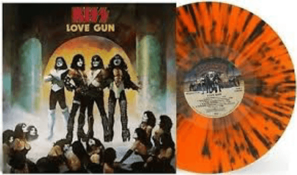 Kiss- Love Gun [Tangerine/Aqua Splatter LP] { VINYL LP }