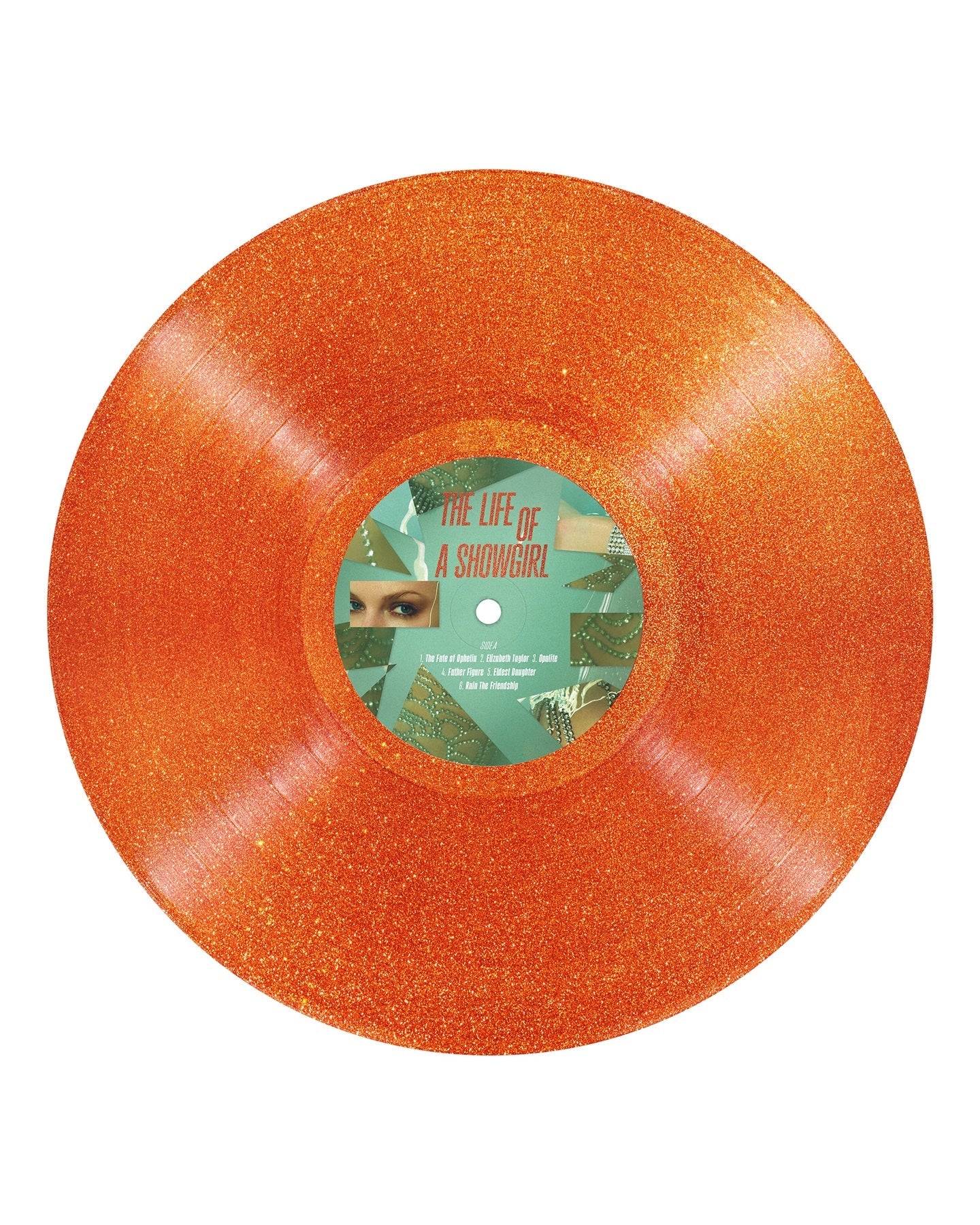 Taylor Swift- The Life of a Showgirl [Sweat and Vanilla Perfume Portofino Orange Glitter Vinyl] { VINYL LP }