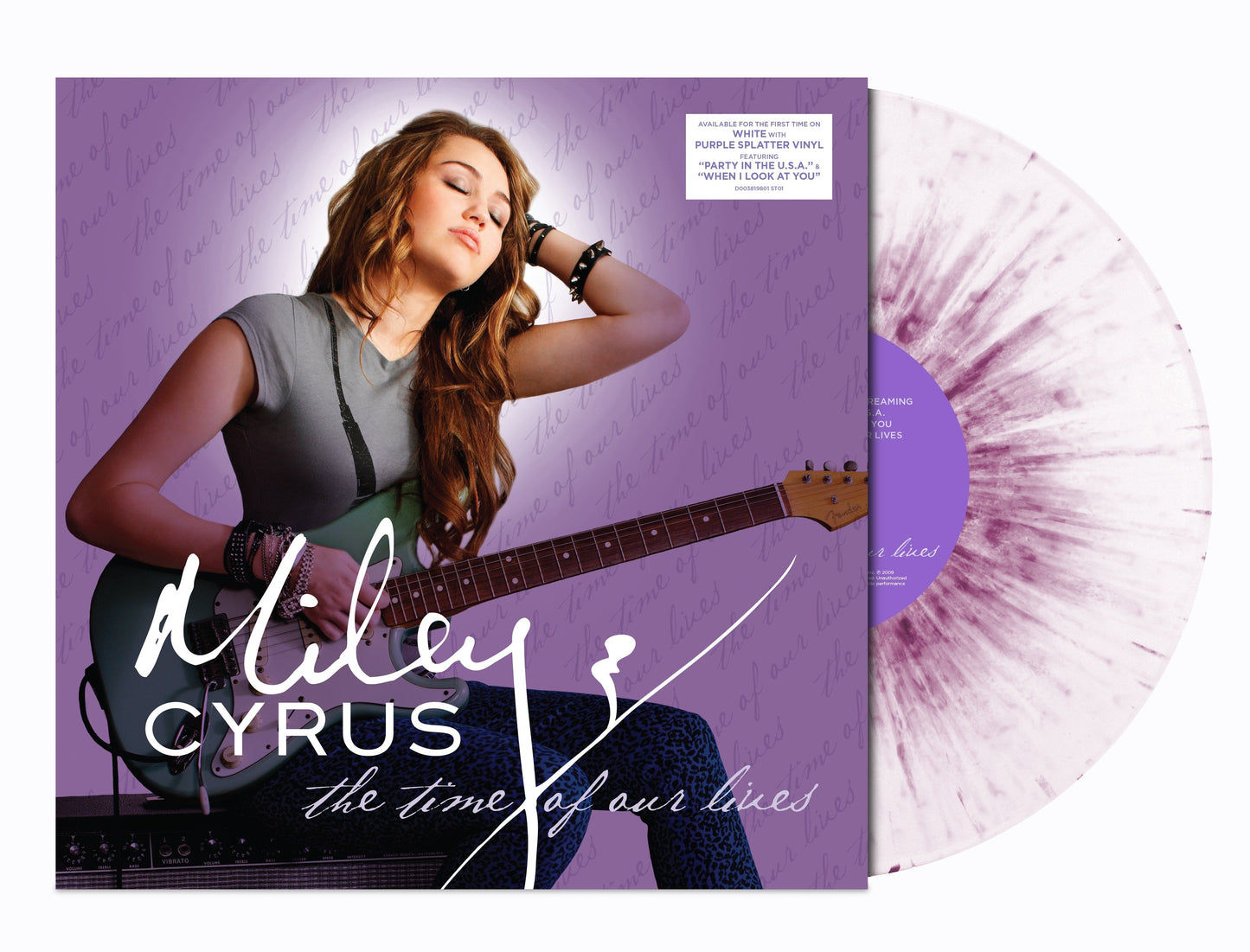 Miley Cyrus- The Time of Our Lives [White/Purple Splatter 12" EP] { VINYL LP }