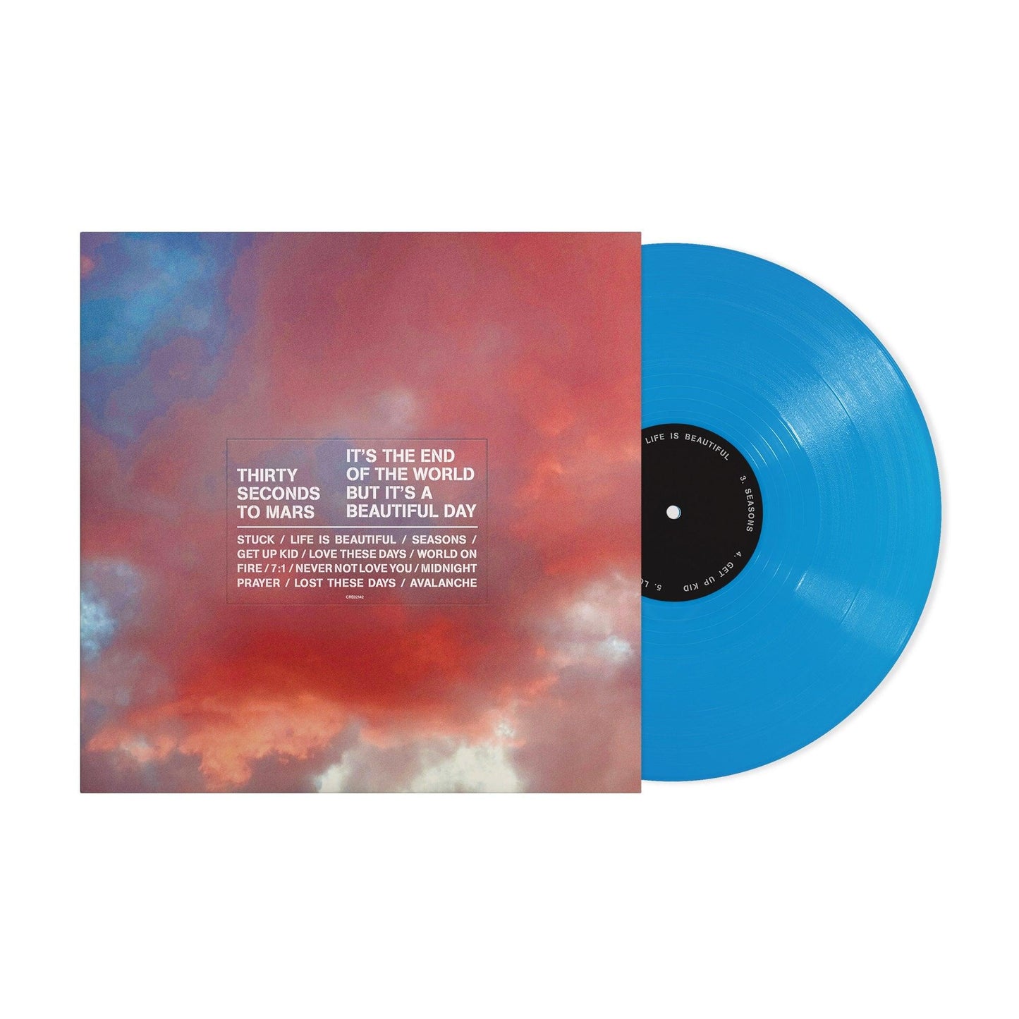 Thirty Seconds To Mars- It's The End Of The World But It's A Beautiful Day [Blue LP] { VINYL LP }