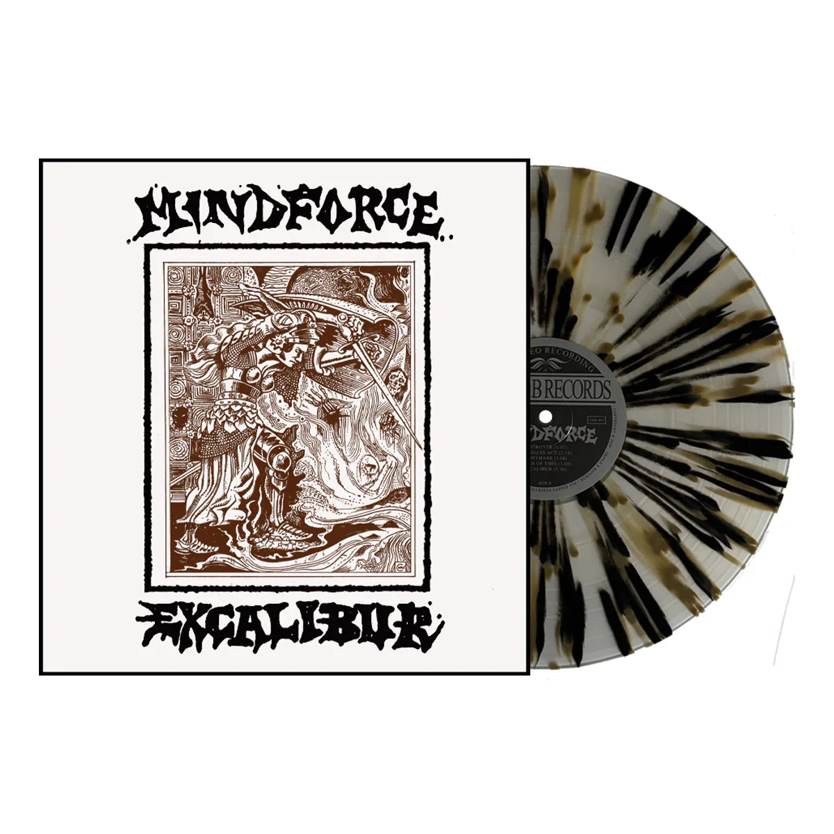 Mindforce- Excalibur (Clear w/Black & Gold Splatter Vinyl) { VINYL LP }