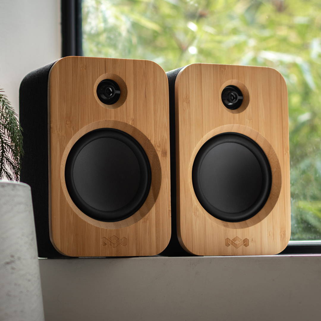 House of Marley - Get Together Duo Bookshelf Bluetooth Speakers