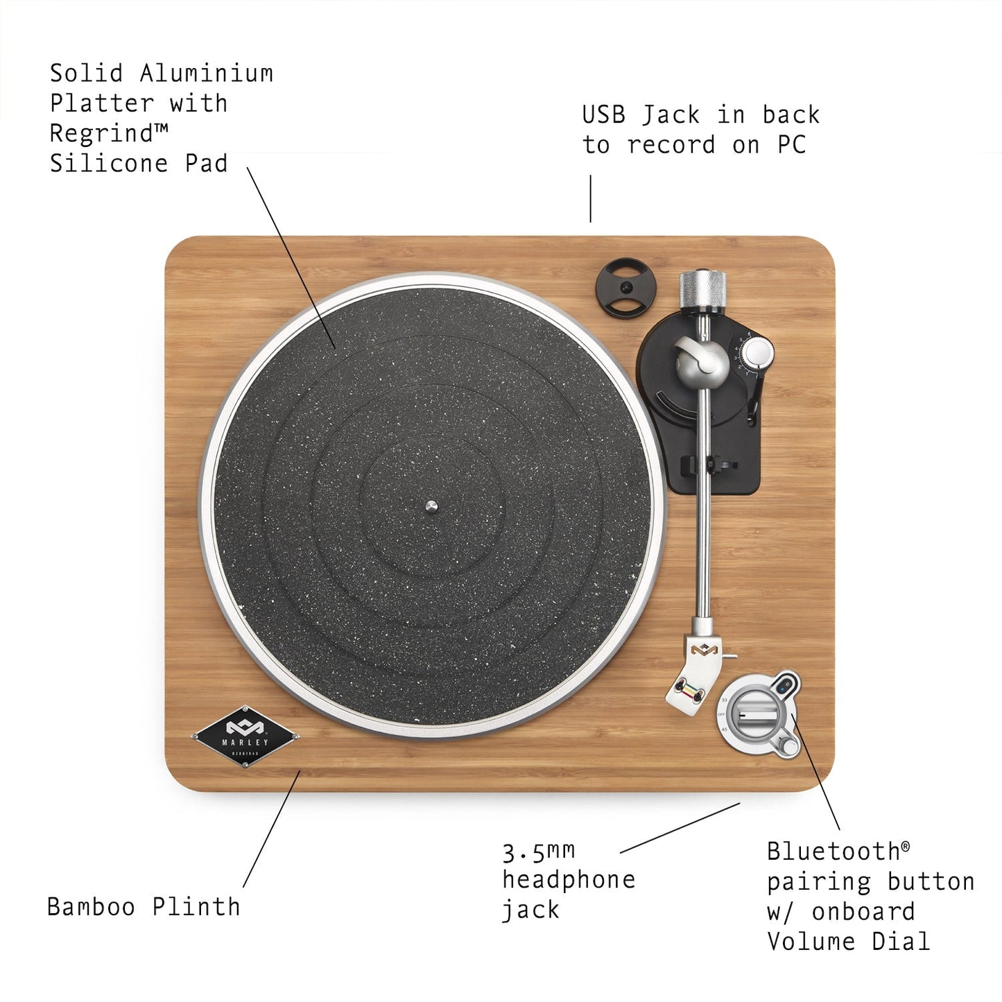 House of Marley - Stir it Up Wireless Bluetooth Turntable