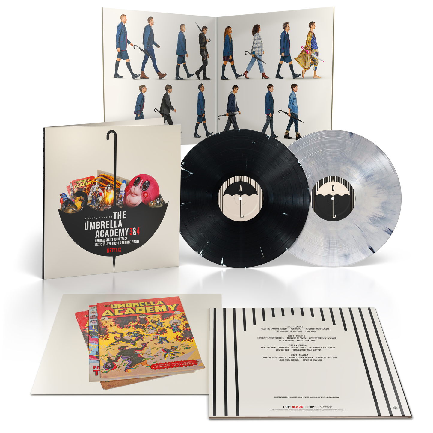 THE UMBRELLA ACADEMY 3 & 4 (SOUNDTRACK) { VINYL LP }