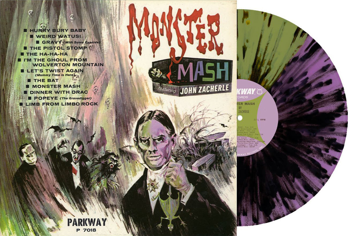 John Zacherle- Monster Mash (RSD Essential  Purple/Green Split w/ Black Splatter Vinyl) { VINYL LP }