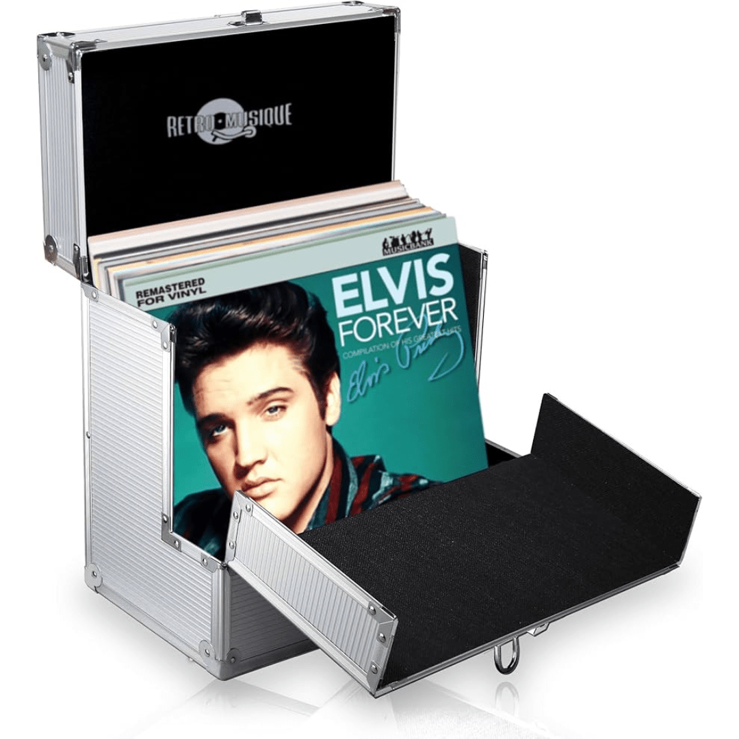 Retro Musique - Aluminum Trim Vinyl Record Case