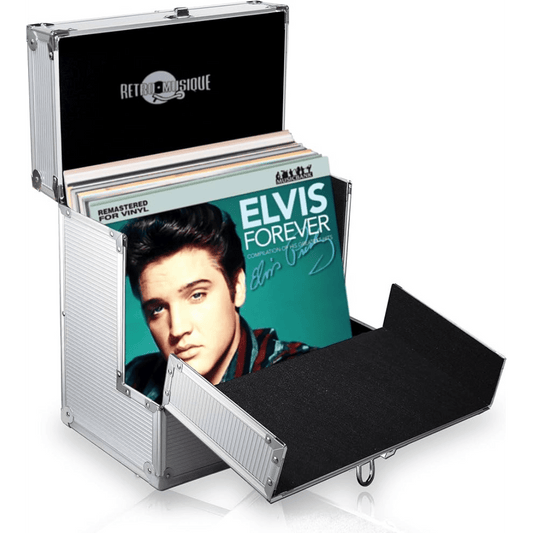 Retro Musique - Aluminum Trim Vinyl Record Case