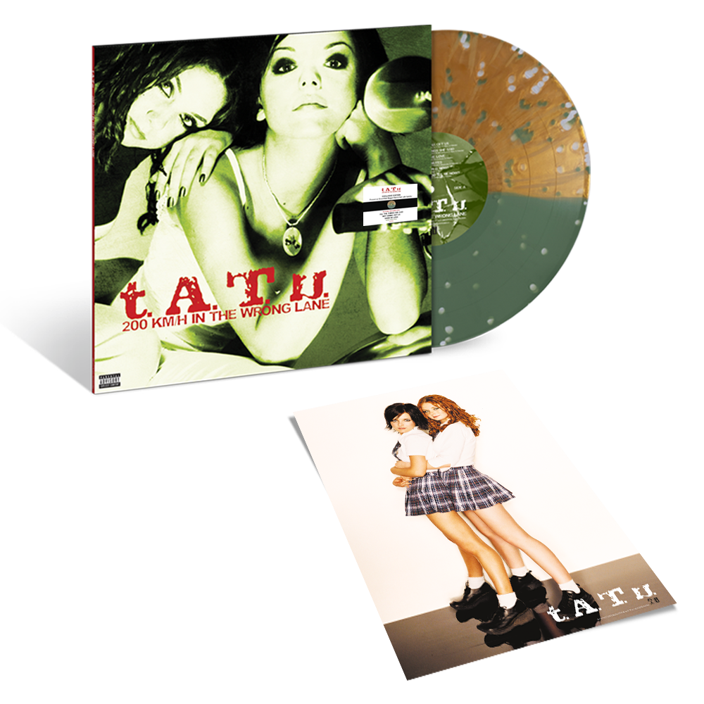 t.A.T.u.- 200 km/h In The Wrong Lane [Green/Gold Nugget Split Splatter LP] (DAMAGED) { VINYL LP }