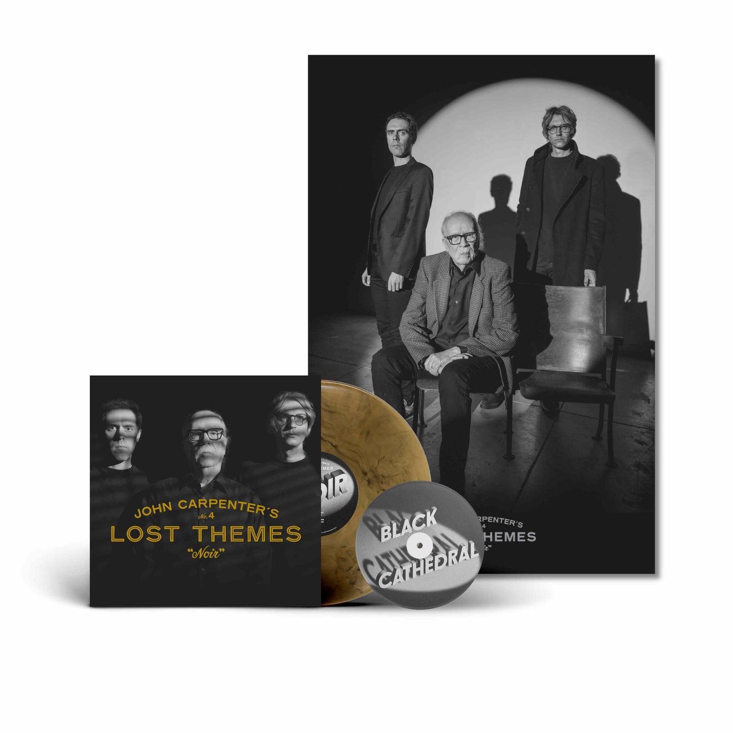 John Carpenter, Cody Carpenter & Daniel Davies- Lost Themes IV: Noir (Tan & Black Marble Vinyl LP+7") { VINYL LP }