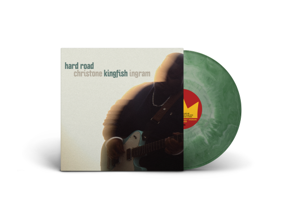 Christone Kingfish Ingram- Hard Road (Green and White Splash Vinyl) { VINYL LP }