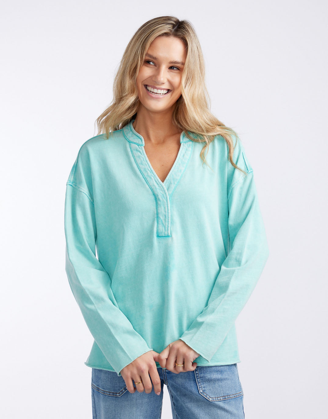 Henley Sunset Top - Seaglass