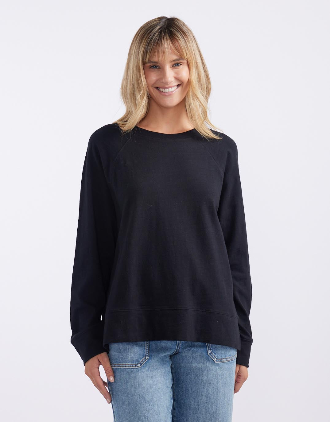 Sunset Throw On Top - Black