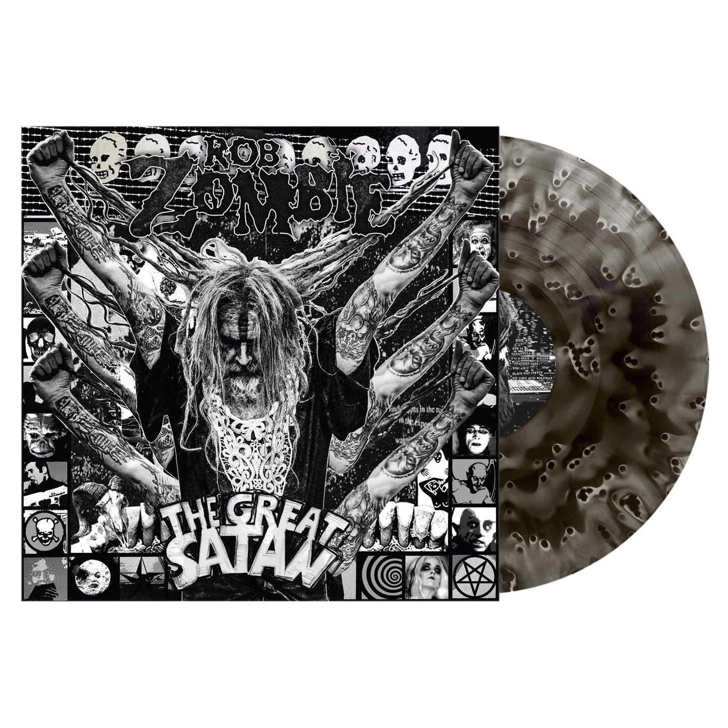 Rob Zombie- The Great Satan (Ghostly Black Vinyl) (DAMAGED) { VINYL LP }
